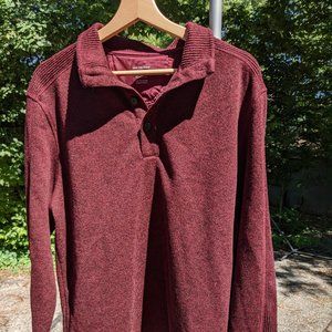 Van Heusen Classic Fit Burgundy Sweater